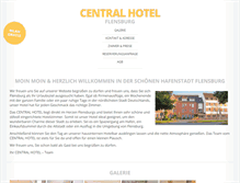 Tablet Screenshot of central-hotel-flensburg.de